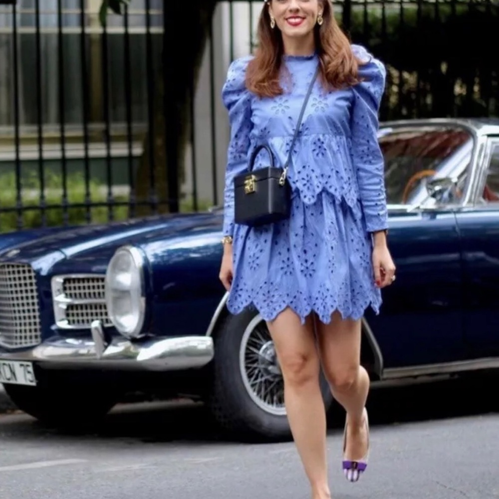 Zara Embroidered Eyelet Dress - Picture 4 of 9